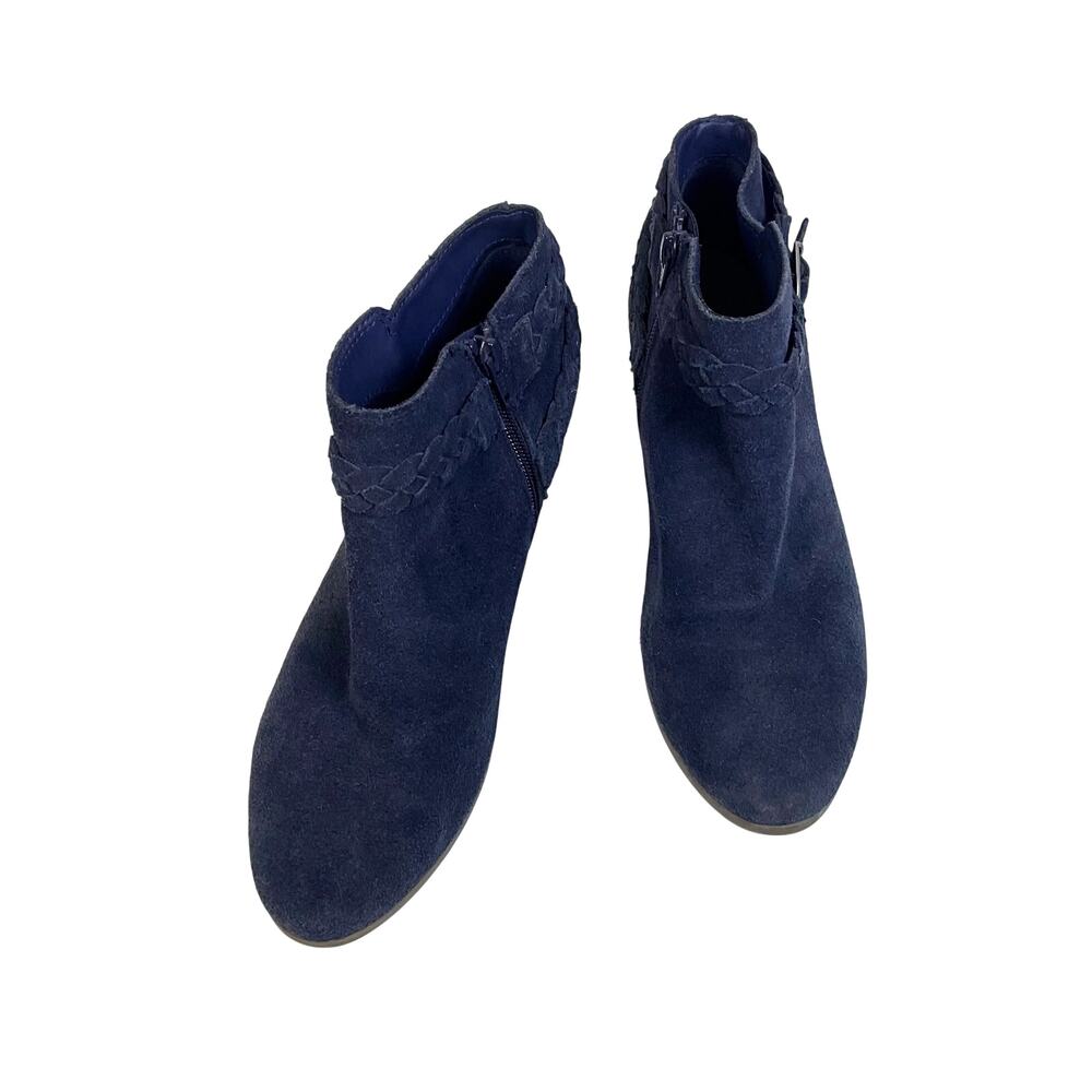 G.H. Bass & Co. Navy Suede Booties: Y2K, Modern